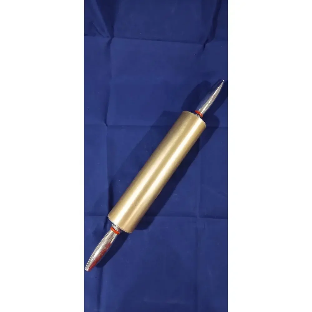 MCM Aluminum Rolling Pin in Gold Color with Polished Handles - 22oz 18